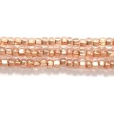 Preciosa Ornela Czech Copper Lined Seed Bead, Crystal, Size 10/0