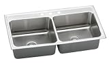 Elkay DLR4322100 Lustertone Deep Bowl Double Basin Kitchen Sink