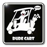 Mark Grace SCREAMNJIMMY Golf - DUDE CART black sign 1 - Light Switch Covers - double toggle switch