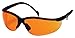 Pyramex Venture II Safety Eyewear, Orange Lens With Black Frame