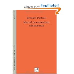 Manuel de contentieux administratif