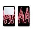 Red Neon Flames Design Skin Decal Sticker for Apple iPod video 30GB/ 60GB/ 80GB Player