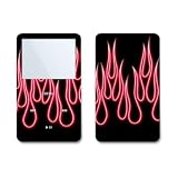 Red Neon Flames Design Skin Decal Sticker for Apple iPod video 30GB/ 60GB/ 80GB Player