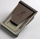 BLACK CHROME Slim Money Clip - Loose the Bulky Fat Wallet to Slim Clip!