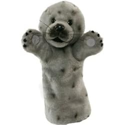 Grey Seal Long Sleeved Glove Puppet 14" L