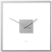 Wall Clock "Square Easy Silver" - 16 x 16"