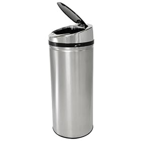 Buy Automatic Stainless Steel Touchless Trash Can by ITOUCHLESS HOUSEWARES &