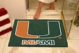 Miami Hurricanes 34x44.5 inch All-Star Rugs/Floor Mats
