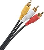 A/V Patch Cable 6 ft. Gold Plated