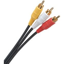 A V Patch Cable 20 ft. Gold Plated by Parts Express