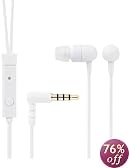 ELECOM カナルタイプヘッドホン iPhone5/4S/4/3GS/3G/iPad/iPod 対応 マイク付 petit ホワイト EHP-IPAN130WH