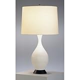 IMAGE OF Robert Abbey Ariel Glazed Ceramic Lily White Table Lamp