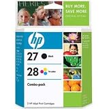 Original HP 27/28 Ink Cartridges Combo-Pack in Retail Packaging