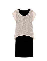 Short Sleeves Cotton/Linen Maxi Dress 