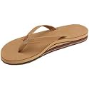 Womens Rainbow Sandals Premier Leather Double Stack Narrow Strap Sierra Size 10 (11.25")