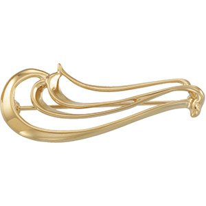 16.00X40.00 Mm 14K Yellow Gold Brooch by