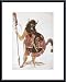 Leader of Mandan Buffalo Bull Society by Karl Bodmer 17.00X12.00 Framed with Black Metal Frame