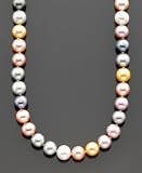 Fresh by Honora 14k Gold Multicolored Cultured Freshwater Pearl (8-9mm) Necklace