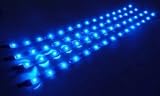 Cutequeen 30cm LED Car Flexible Waterproof Light Strip Blue (pack of 4)