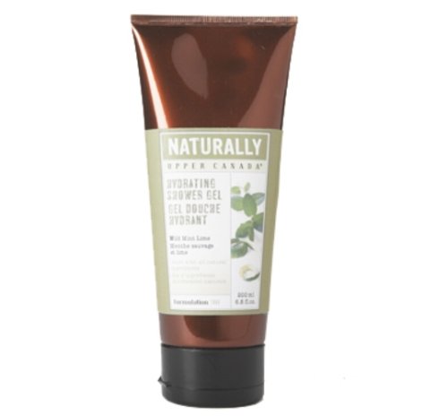 Upper Canada Soap And Candle Naturally Hydrating Shower Gel, Wild Mint Lime, 6.7-Ounce Tubes (Pack of 2)