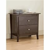 Prepac Emh-2524 Manhattan 2 Drawer Night Table Espresso