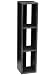 Black Faux Leather 45 CD Storage Shelf Tower