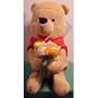 Winnie the Pooh Bean Bag Plush holding Flower Pooh