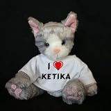 Plush Stuffed Cat (Kit Kat) toy I Love Ketika t-shirt