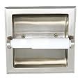 Brushed Nickel Recessed Toilet Paper Holder