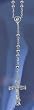 Rosary - Silver Tone - 4mm Smooth Balls - 14" Chain - Deluxe Box Included - IMPORTED FROM ITALY