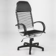 Bungie Excutive Chair in Black/Chrome by Euro Style