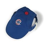 Sporty K9 Chicago Cubs Dog Cap-Design 2, Medium/Large