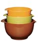 3 Pc Melamine Mixing Bowls - Earth Tones by Trudeau