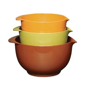 Click here to buy 3 Pc Melamine Mixing Bowls - Earth Tones by Trudeau.