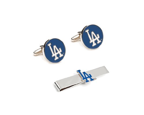 MLB Los Angeles Dodgers Cufflinks and Tie Bar Gift Set