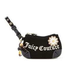 Juicy Couture Daisy Terry Wristlet Wallet Bag Case for IPOD Black