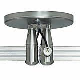 IMAGE OF TECH Lighting Dual-Feed 4 in. Round Power Feed Canopy Two-Circuit MonoRail