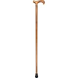 Royal Canes Scorched Wooden Derby Cane - Brown