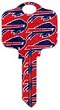 Buffalo Bills Kwikset KW1 House Key