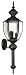 Thomas Lighting M5267-7 Park Avenue - Outdoor Three Light Wall Lantern, Matte Black Finish