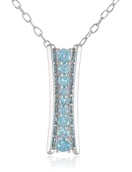 Bronze and Fine Silver Plated Genuine Ladder Style Journey Pendant Necklace, 18"