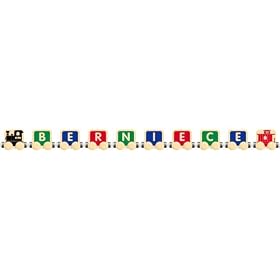 TimberToot 8 letter name with Engine and Caboose by TimberToots