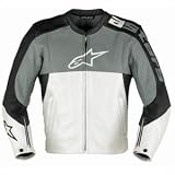 Alpinestars Stunt 2 Leather Motorcycle Jacket Black/Gray 54