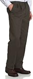  : Docker's Men's Pleated Comfort Khaki, Olive, 30x30