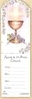 100 First Communion Mini-Bookmark Remembrances in English, 2.5" x 8.25"