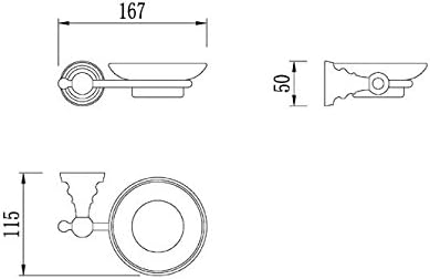 Hai Lighting Solid Zinc Alloy Soap Basket Bathroom Soap Dish Soap Dishes Wall-mounted Holders , Chrome