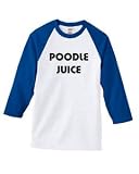 POODLE JUICE on Adult & Youth Cotton Baseball Jersey (in 8 colors)