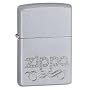 Zippo Scroll Satin Chrome Lighter