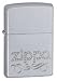 Zippo Scroll Satin Chrome Lighter