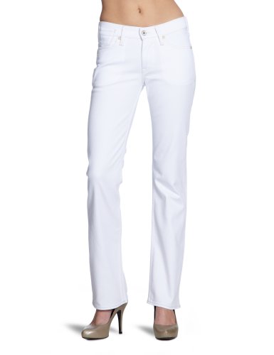 MUSTANG Jeans Damen Jeans Normaler Bund, 3580-5479, Gr. 30/32, Wei&szlig; (white 200) Preisvergleich